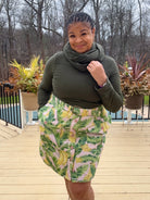 Power Grid Fleece by Polartec. Performance Knit Fabric in Olive Green - Boho Fabrics - Performance Fabrics