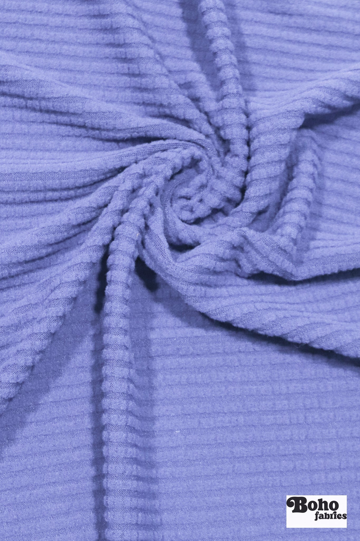 Power Grid Fleece by Polartec. Performance Knit Fabric in Periwinkle *2nds* - Boho Fabrics - Athletic Knit Fabric