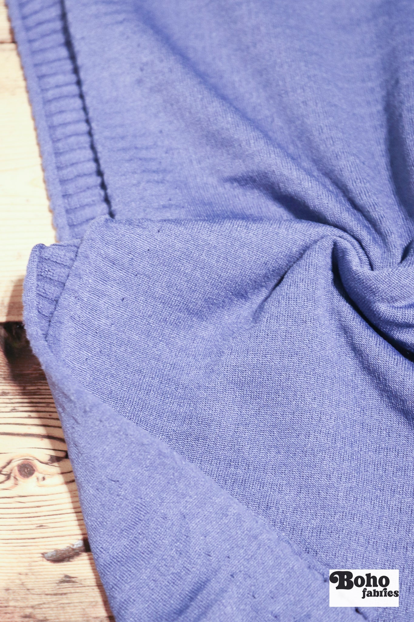 Power Grid Fleece by Polartec. Performance Knit Fabric in Periwinkle *2nds* - Boho Fabrics - Athletic Knit Fabric