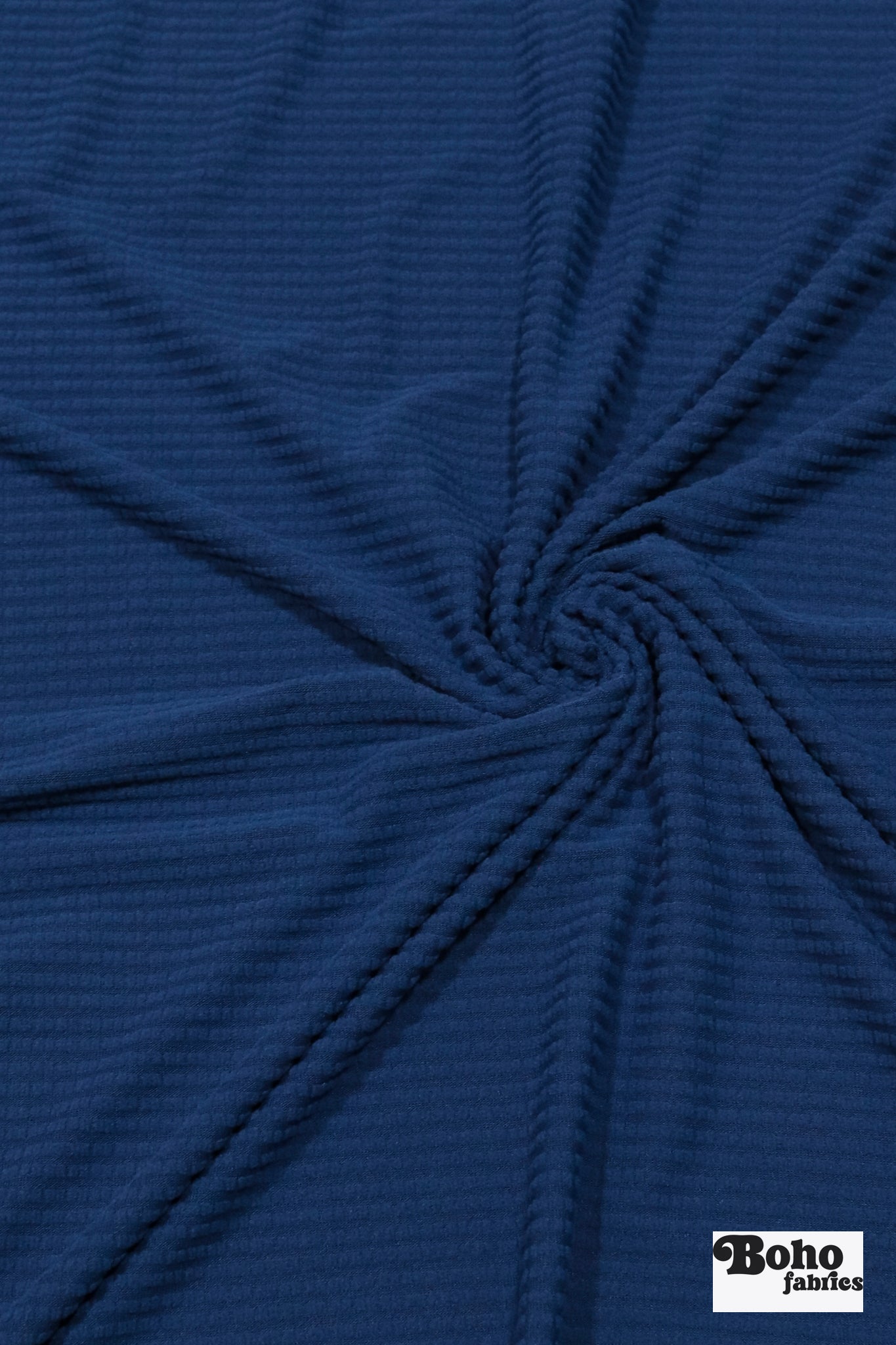 Power Grid Fleece by Polartec. Performance Knit Fabric in True Blue *2nds* - Boho Fabrics - Performance Fabrics
