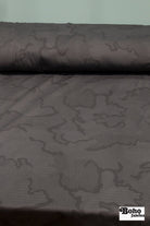 Power Grid Mid - Warmth (Terry - Style), Charcoal Maps — Performance Baselayer Fleece Fabric by Polartec - Boho Fabrics - Performance Fabrics