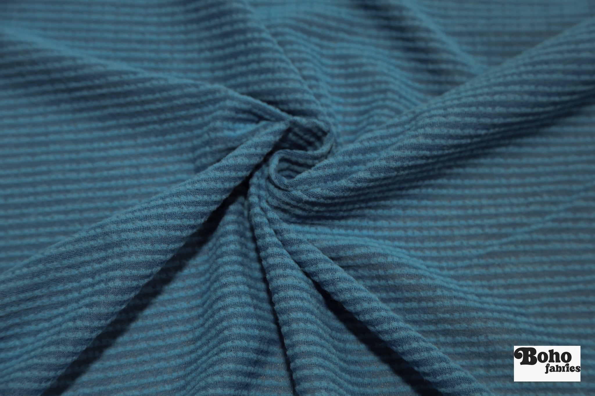 Power Grid Midweight, Dusty Blue Fleece Fabric by Polartec - Boho Fabrics - Performance Fabrics