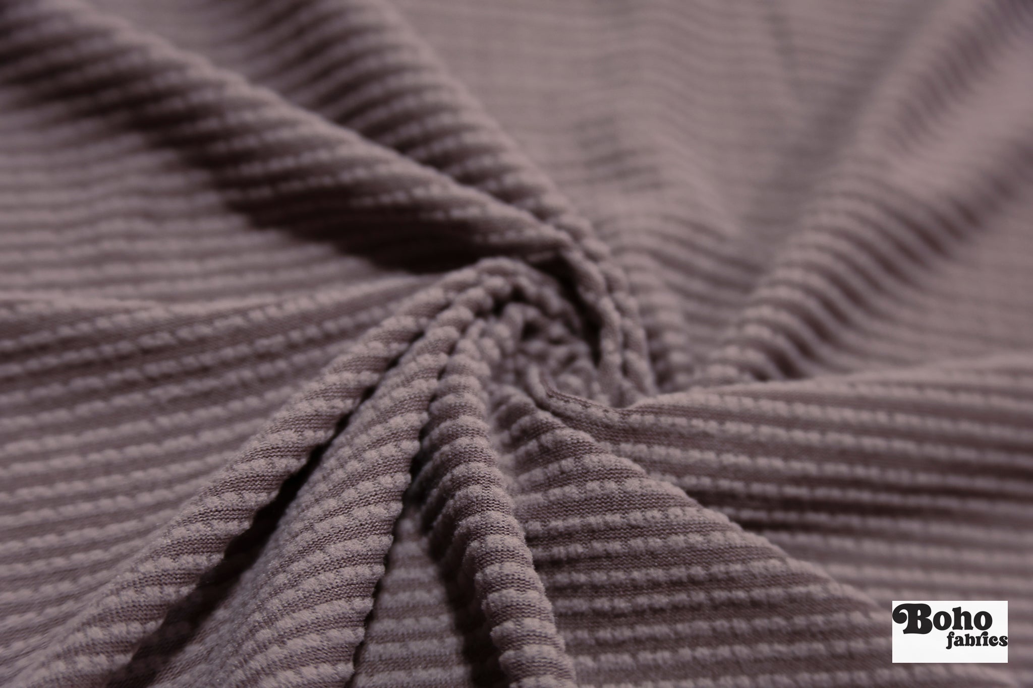 Power Grid Midweight, Dusty Purple Fleece Fabric by Polartec - Boho Fabrics - Performance Fabrics