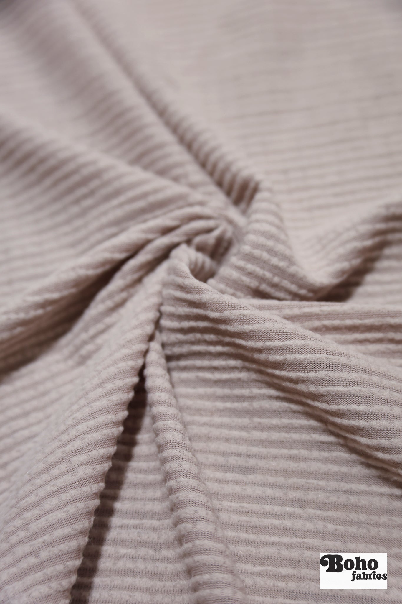 Power Grid Midweight, Pale Rose Fleece Fabric by Polartec - Boho Fabrics - Performance Fabrics