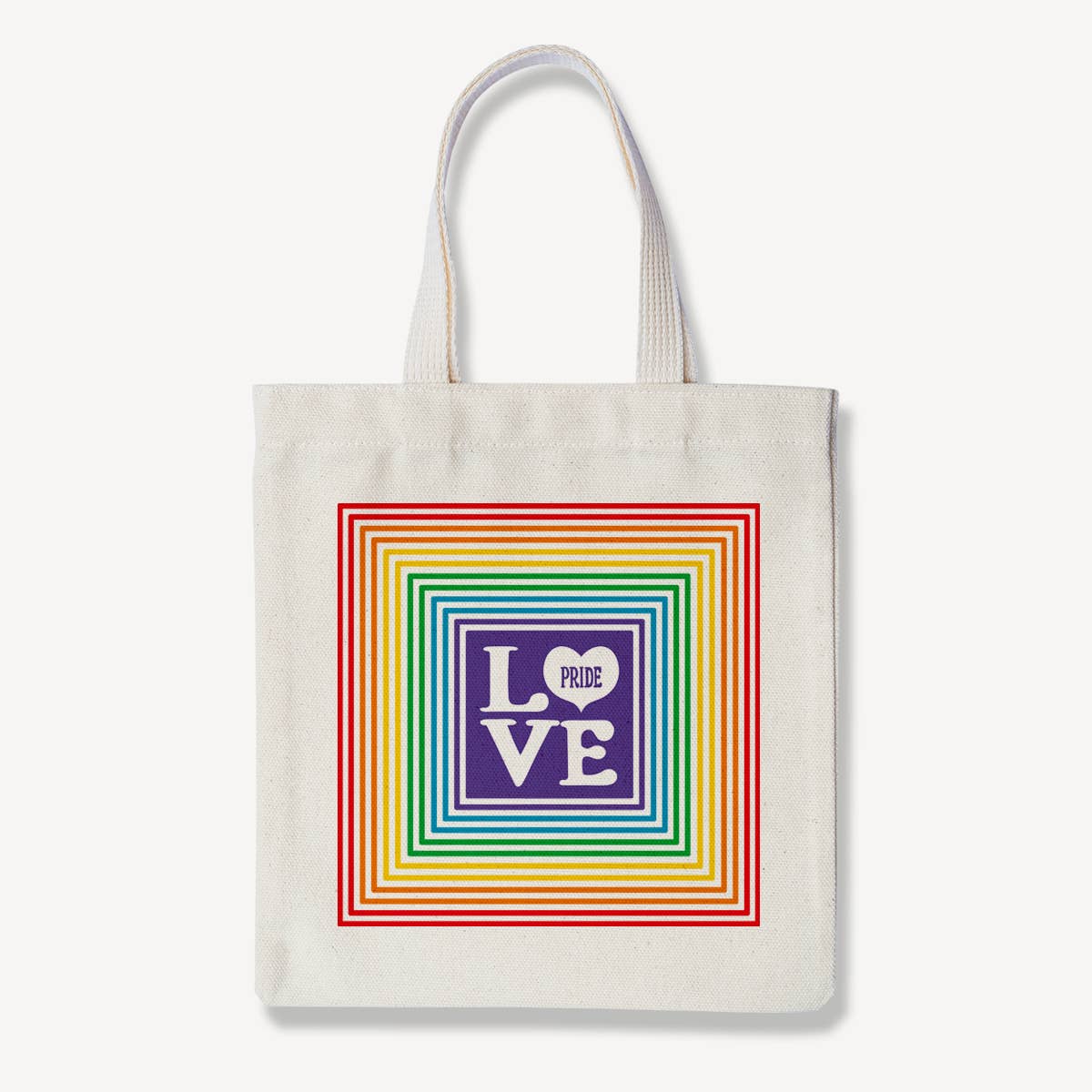 Pride Rainbow Box Tote Bag - Boho Fabrics - 
