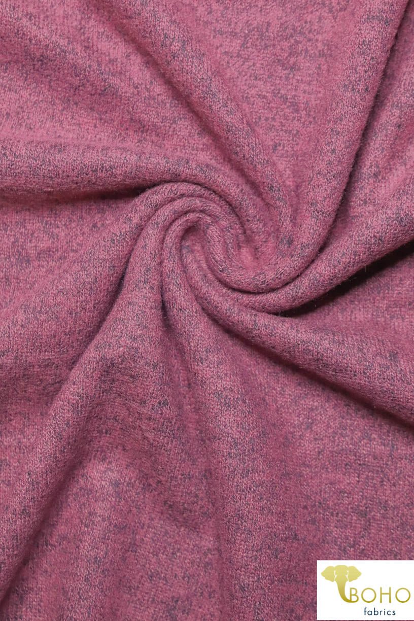 Princess Pink Brushed Sweater Knit Fabric. BSWTR-306 - Boho Fabrics