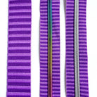 Purple and Purple Jacquard Woven Stripes Webbing – 1" Wide, Sold Per Yard. - Boho Fabrics - Bag Making Supplies