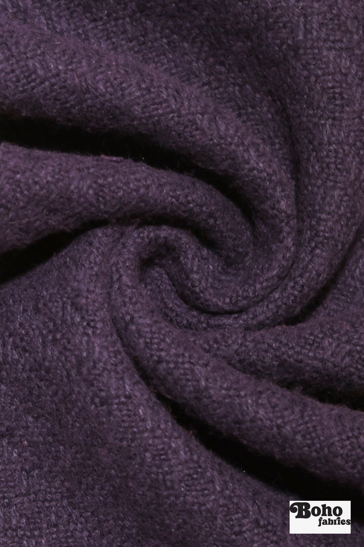 Purple Basketweave Wool Coating Woven Fabric - Boho Fabrics - Wool Coating, Woven