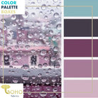 "Purple Dew Drops", Mystery Color Palette Box. - Boho Fabrics