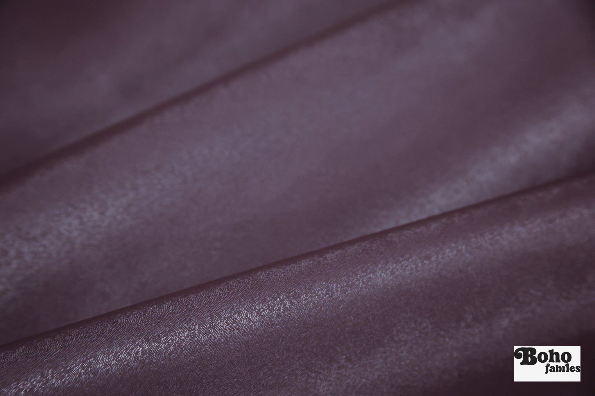 Purple Faux Leather Upholstery Fabric with Embossed Fur Texture - Boho Fabrics - Home Dec. & Upholstery Fabric