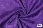 Purple Floral Jacquard Woven Fabric - Boho Fabrics - Jacquard, Woven