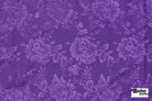 Purple Floral Jacquard Woven Fabric - Boho Fabrics - Jacquard, Woven