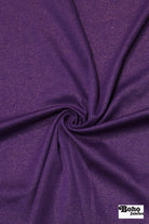 Purple, Foiled Ponte Knit Fabric - Boho Fabrics - Ponte Solid, Knit Fabric