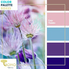 "Purple Wildflowers", Mystery Color Palette Box. - Boho Fabrics