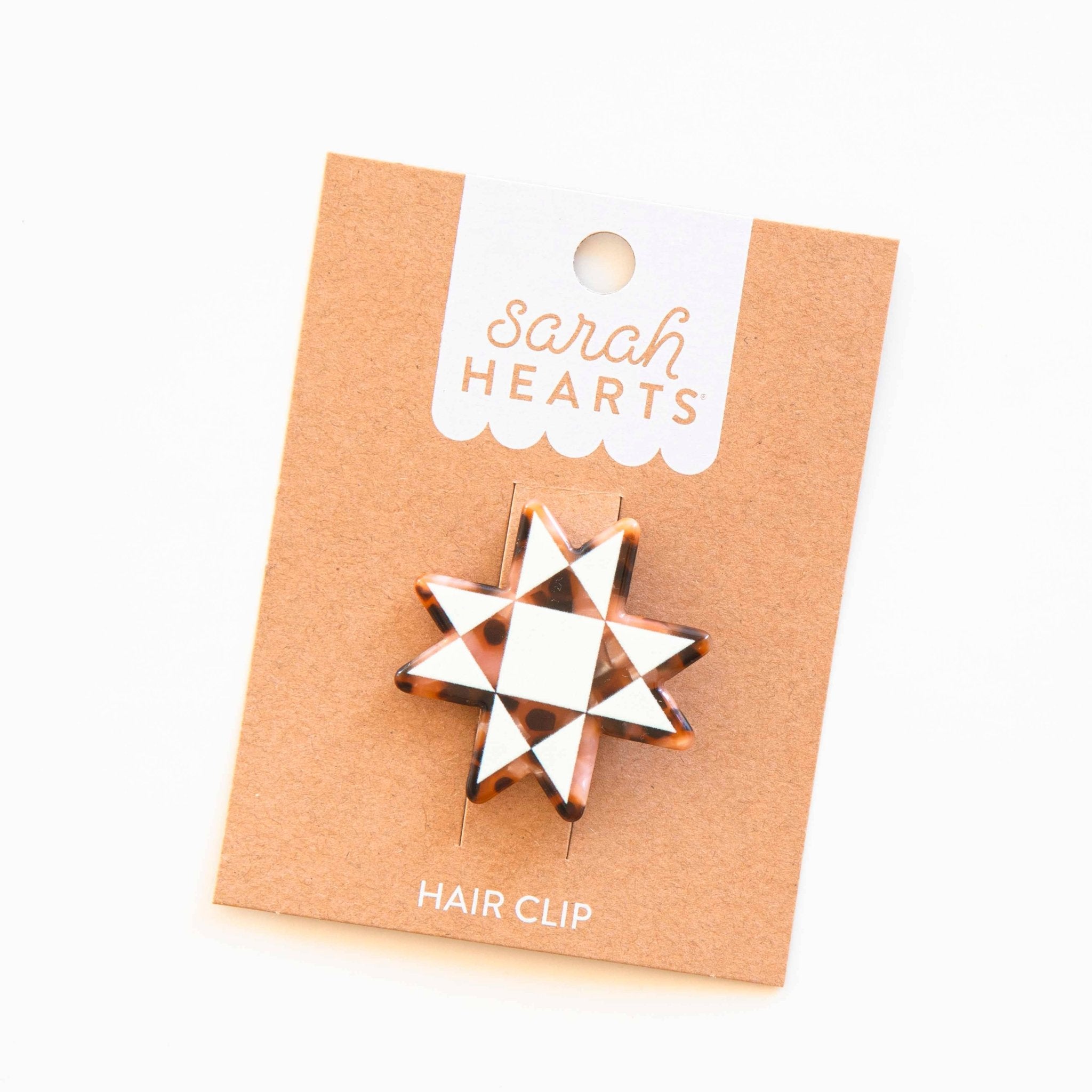 Quilt Star Hair Clip - Boho Fabrics - Accessories