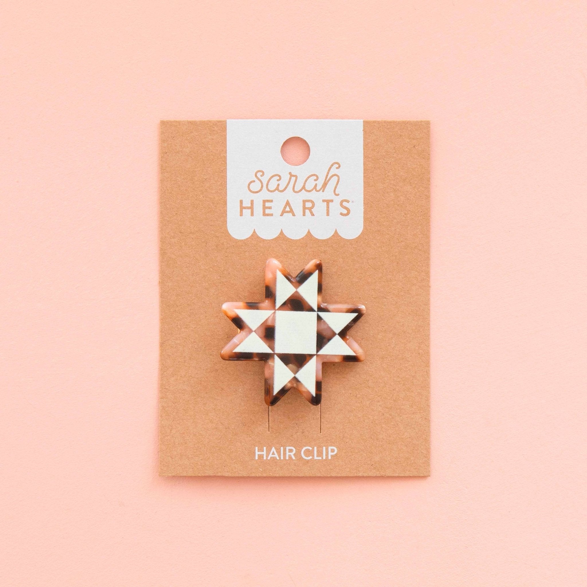 Quilt Star Hair Clip - Boho Fabrics - Accessories