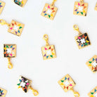 Quilt Star Removable Zipper Charm - Boho Fabrics - Bag Hardware