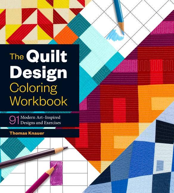 Quilting Design Coloring Workbook - Boho Fabrics - 