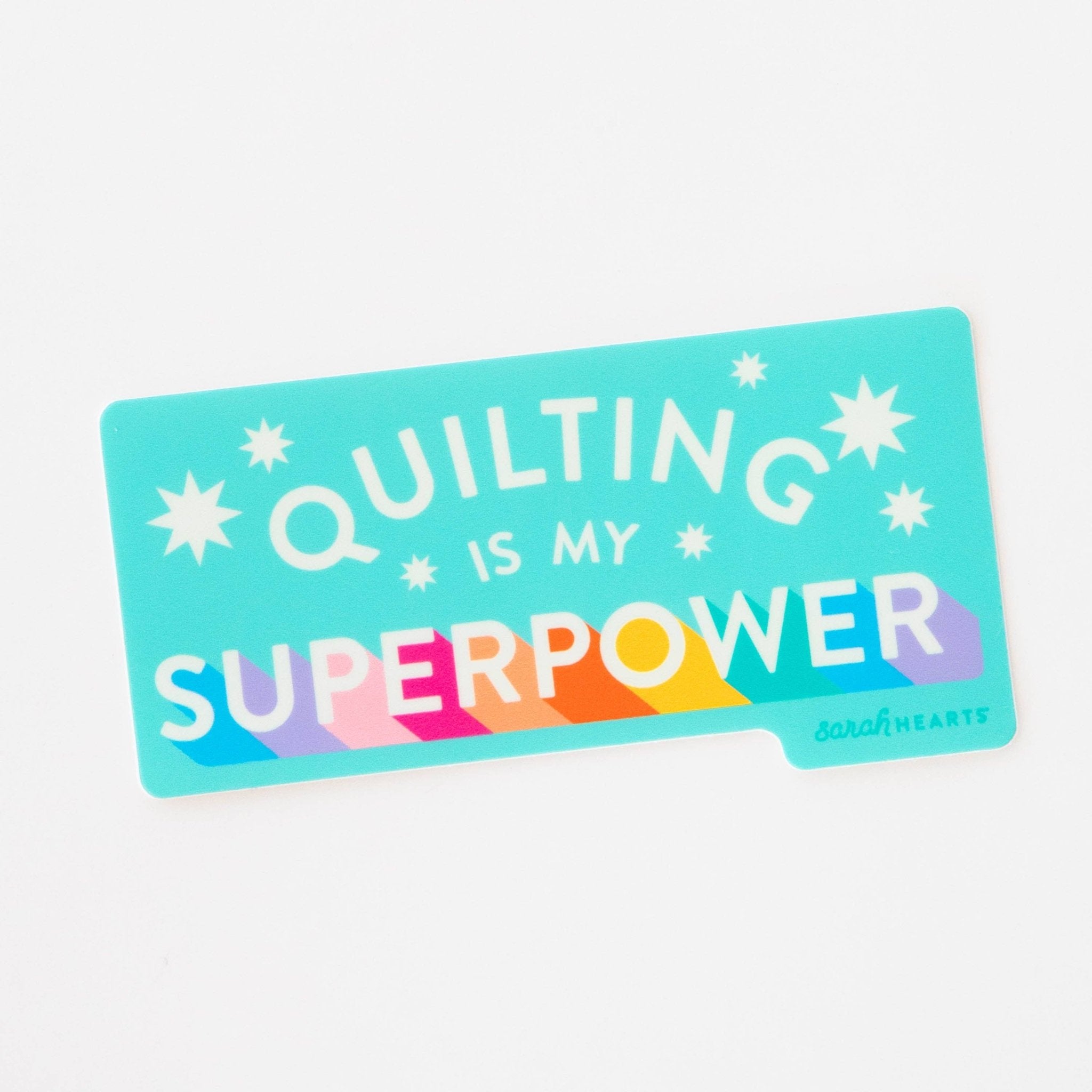 Quilting is my Superpower Sticker - Boho Fabrics - 