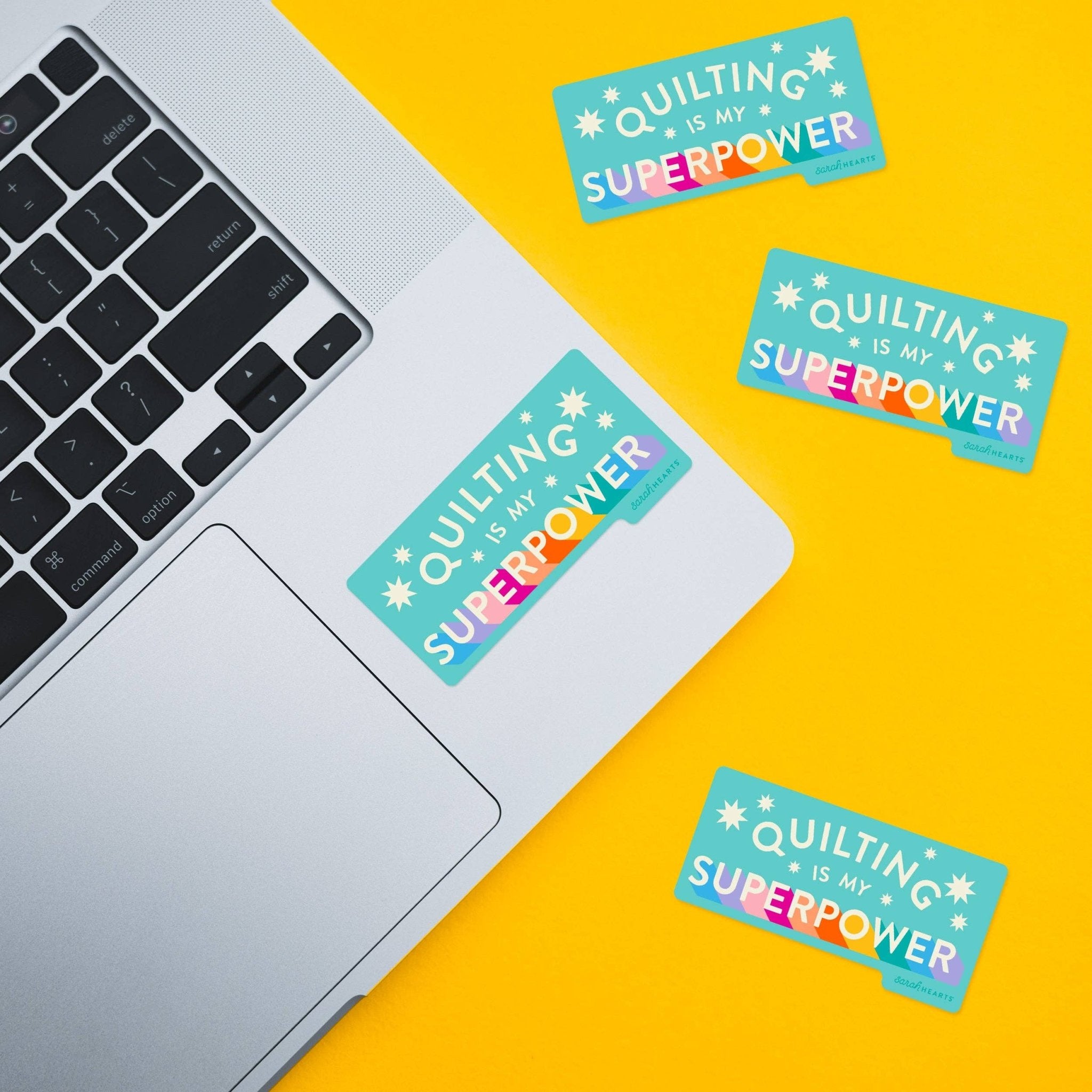 Quilting is my Superpower Sticker - Boho Fabrics - 