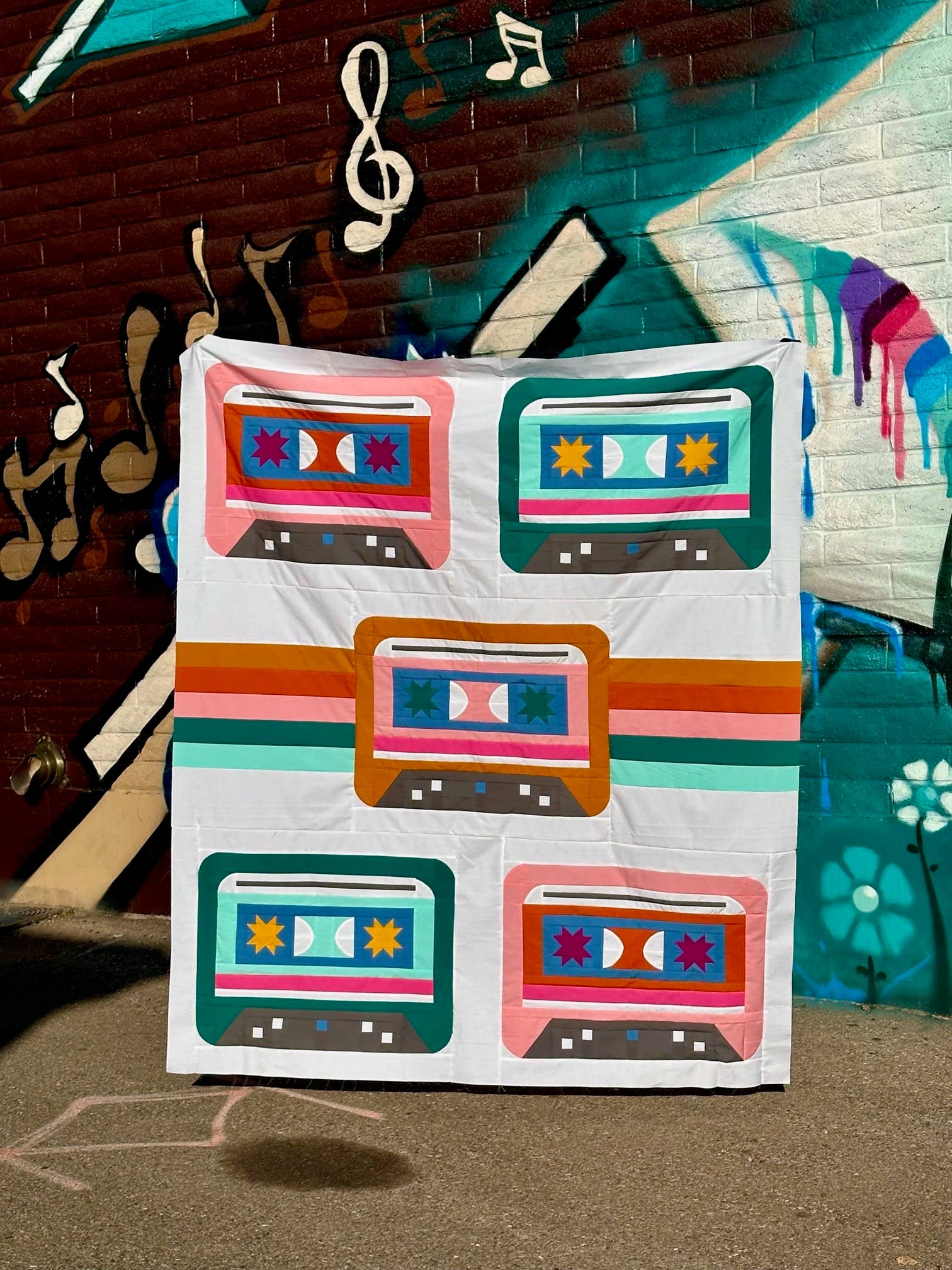 Radical Cassettes Pattern - Boho Fabrics - 