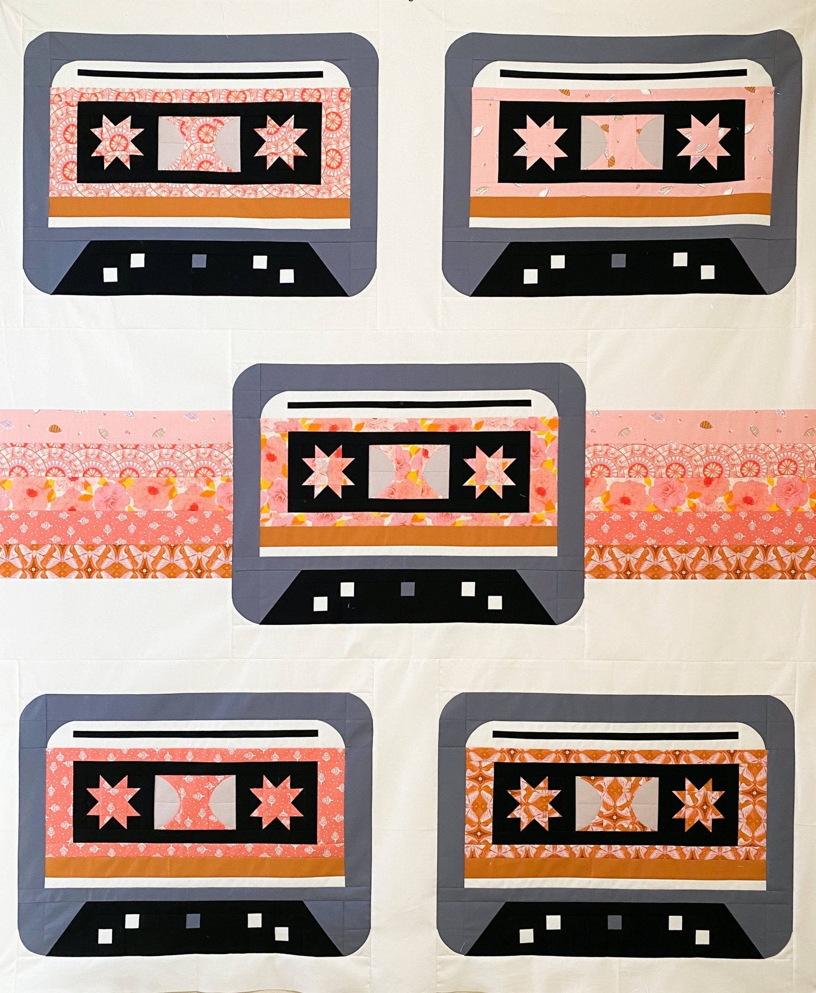 Radical Cassettes Pattern - Boho Fabrics - 