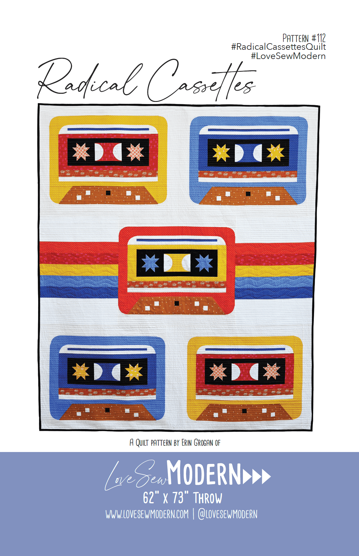 Radical Cassettes Pattern - Boho Fabrics - 