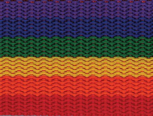 Rainbow Webbing 1.5" - Sold by the Yard - Boho Fabrics - Trims