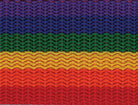 Rainbow Webbing 1.5" - Sold by the Yard - Boho Fabrics - Trims