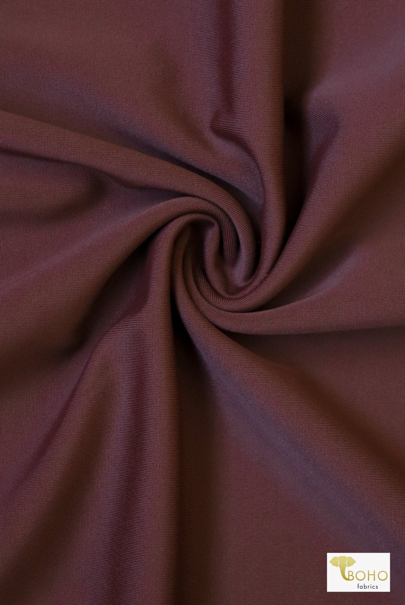 Raisin, Swim Solid Knit Fabric - Boho Fabrics