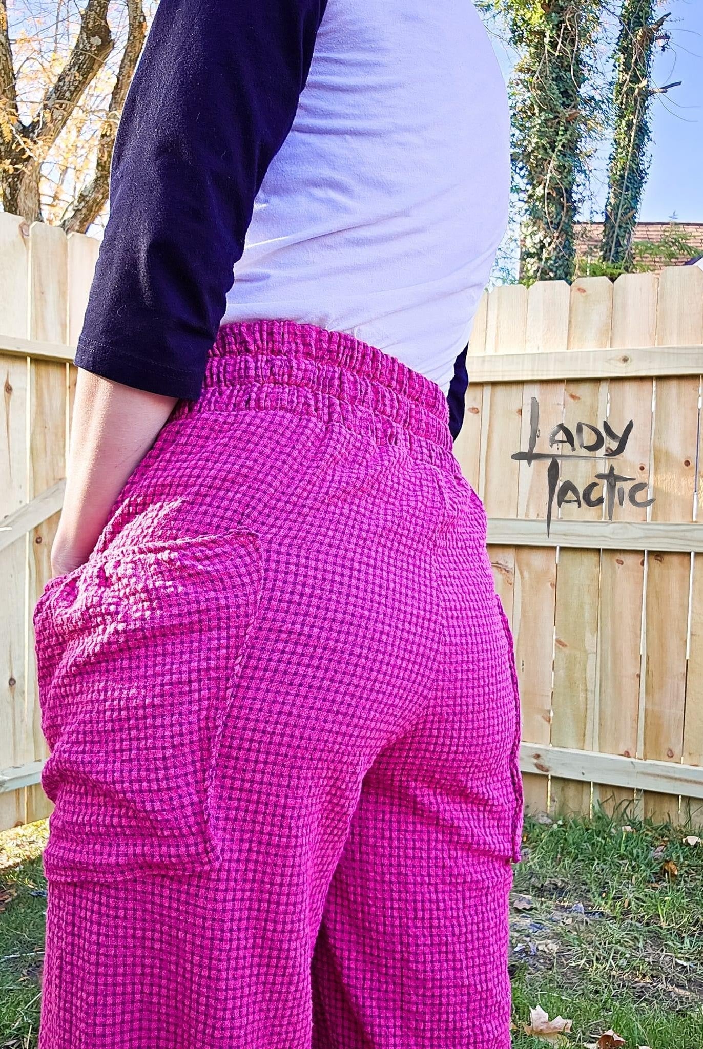 Raspberry Jam Plaid, Woven Fabric - Boho Fabrics