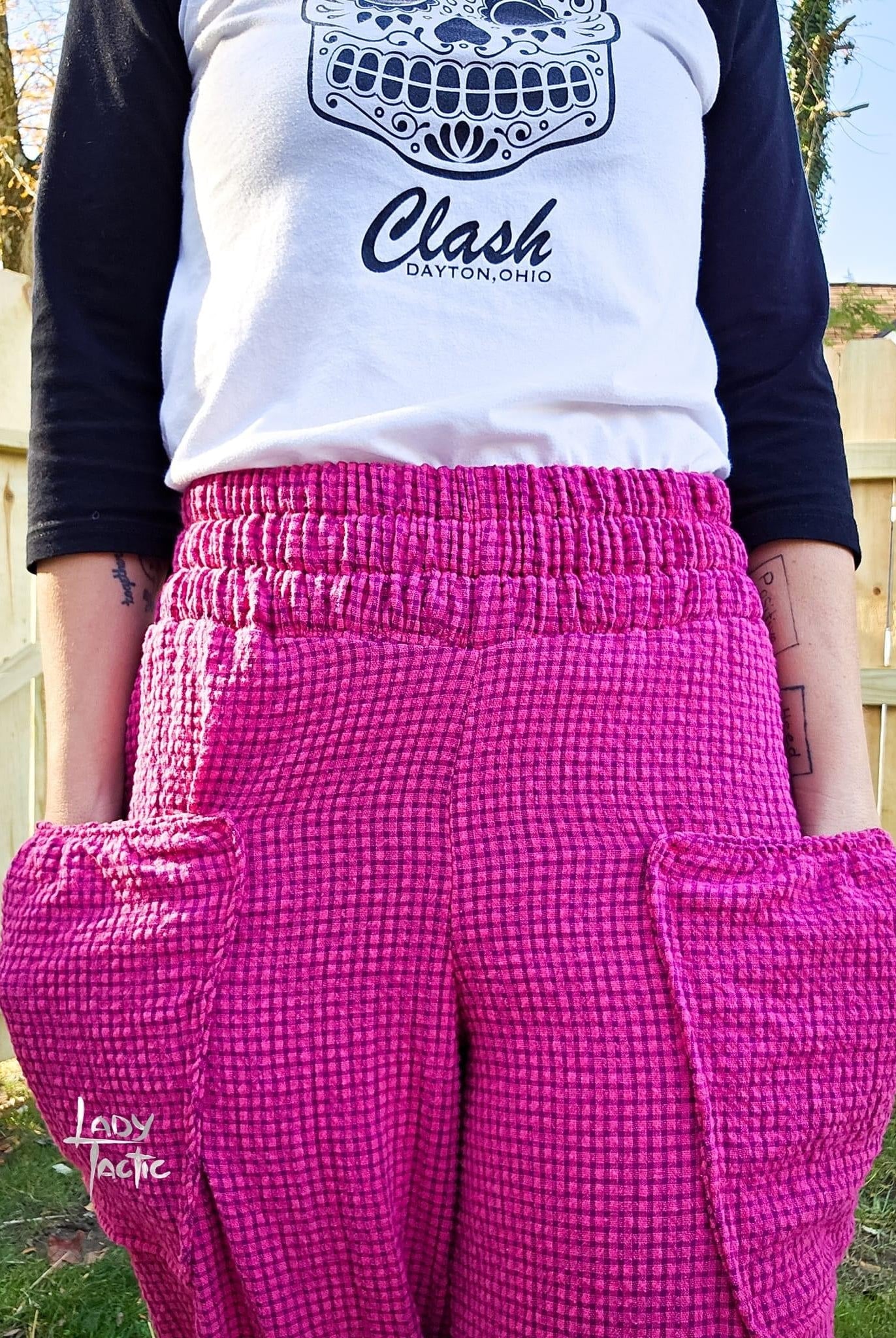Raspberry Jam Plaid, Woven Fabric - Boho Fabrics