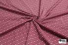 Raspberry Lattice, Printed Athletic Knit Fabric - Boho Fabrics - Athletic Knit Fabric