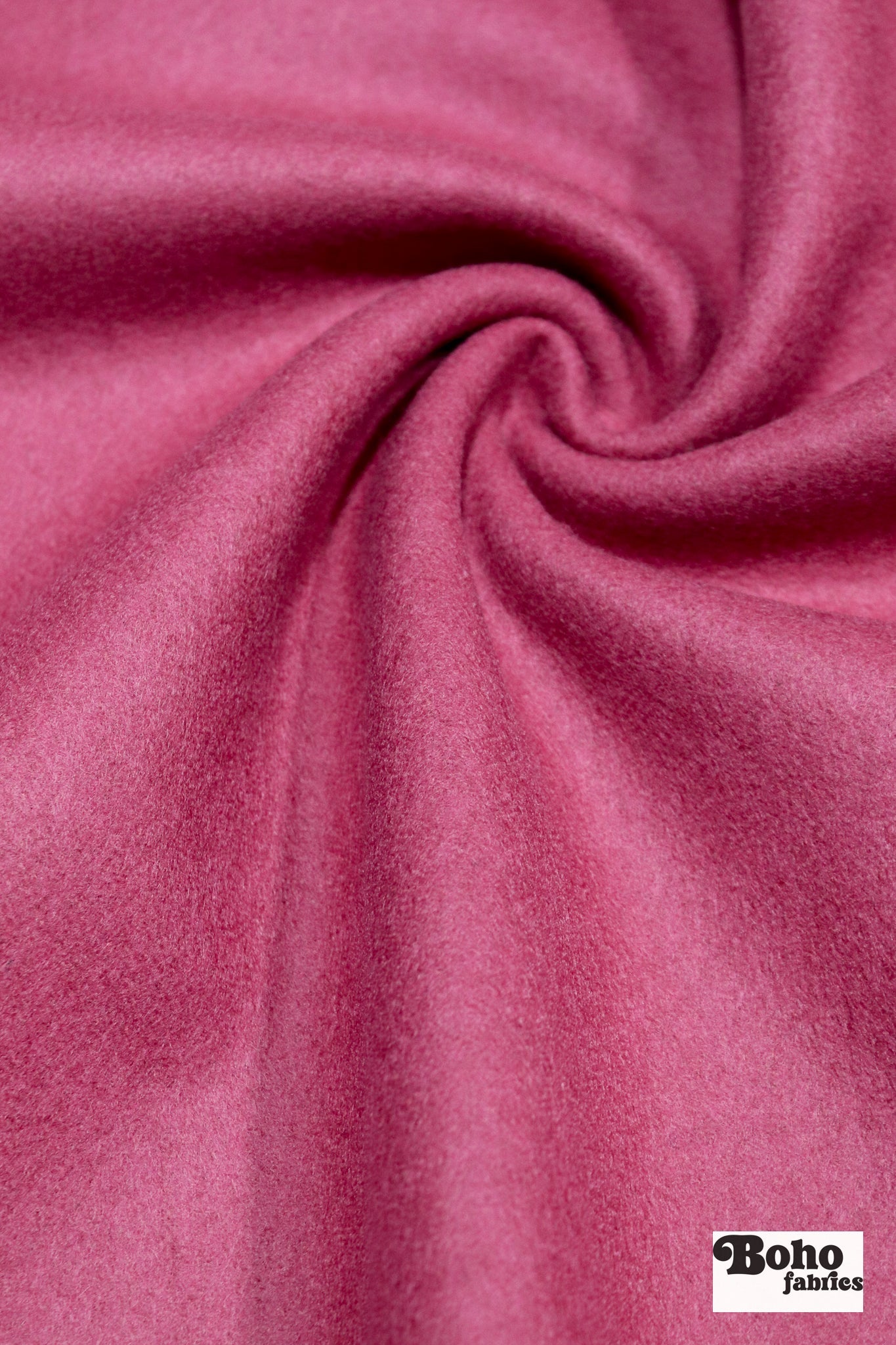 Raspberry Pink Italian Wool Coating Fabric - Boho Fabrics - Wool Coating, Woven