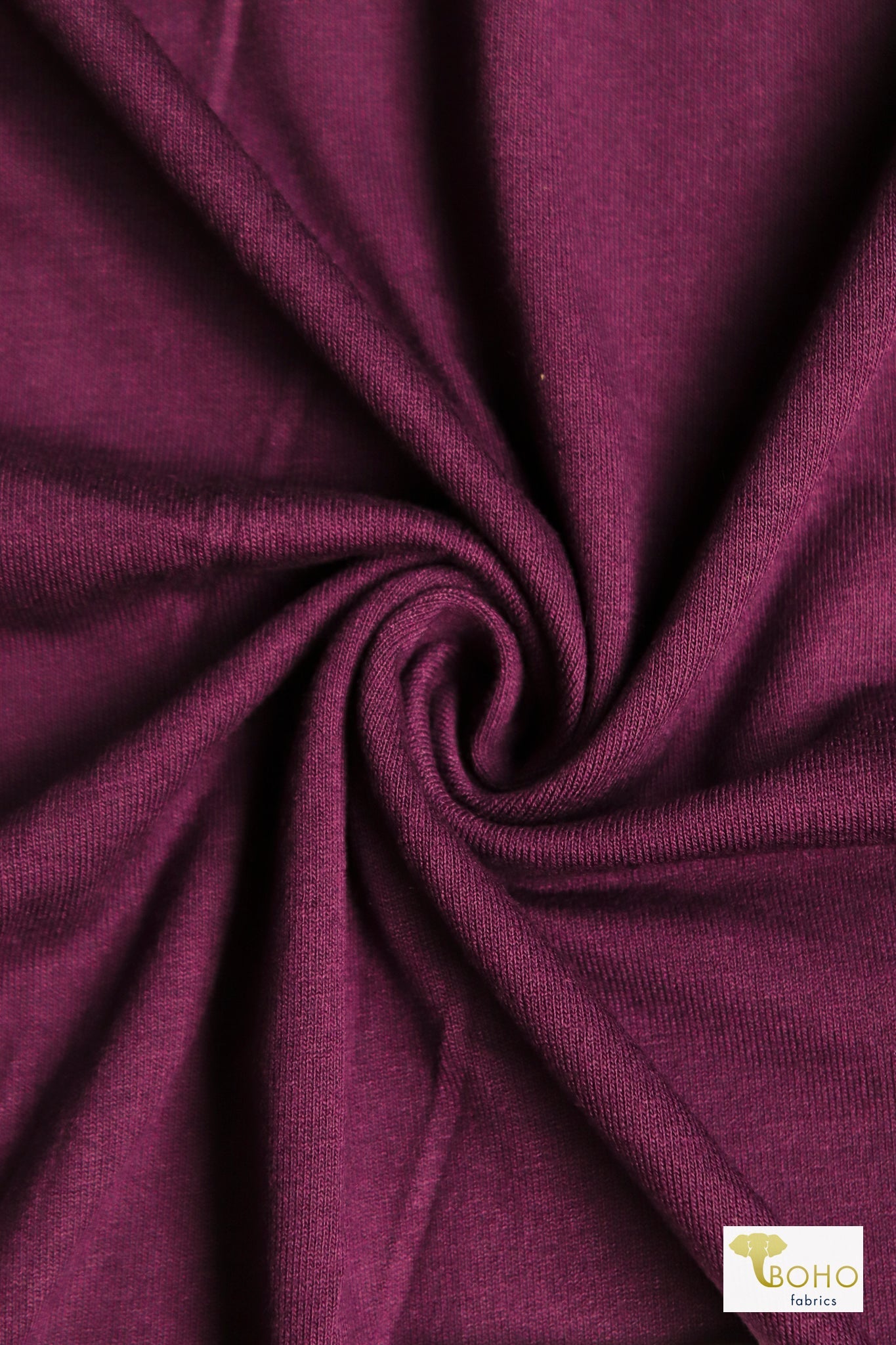 Raspberry, Solid Rayon Spandex Knit Fabric - Boho Fabrics - Rayon Jersey Solid, Knit Fabric