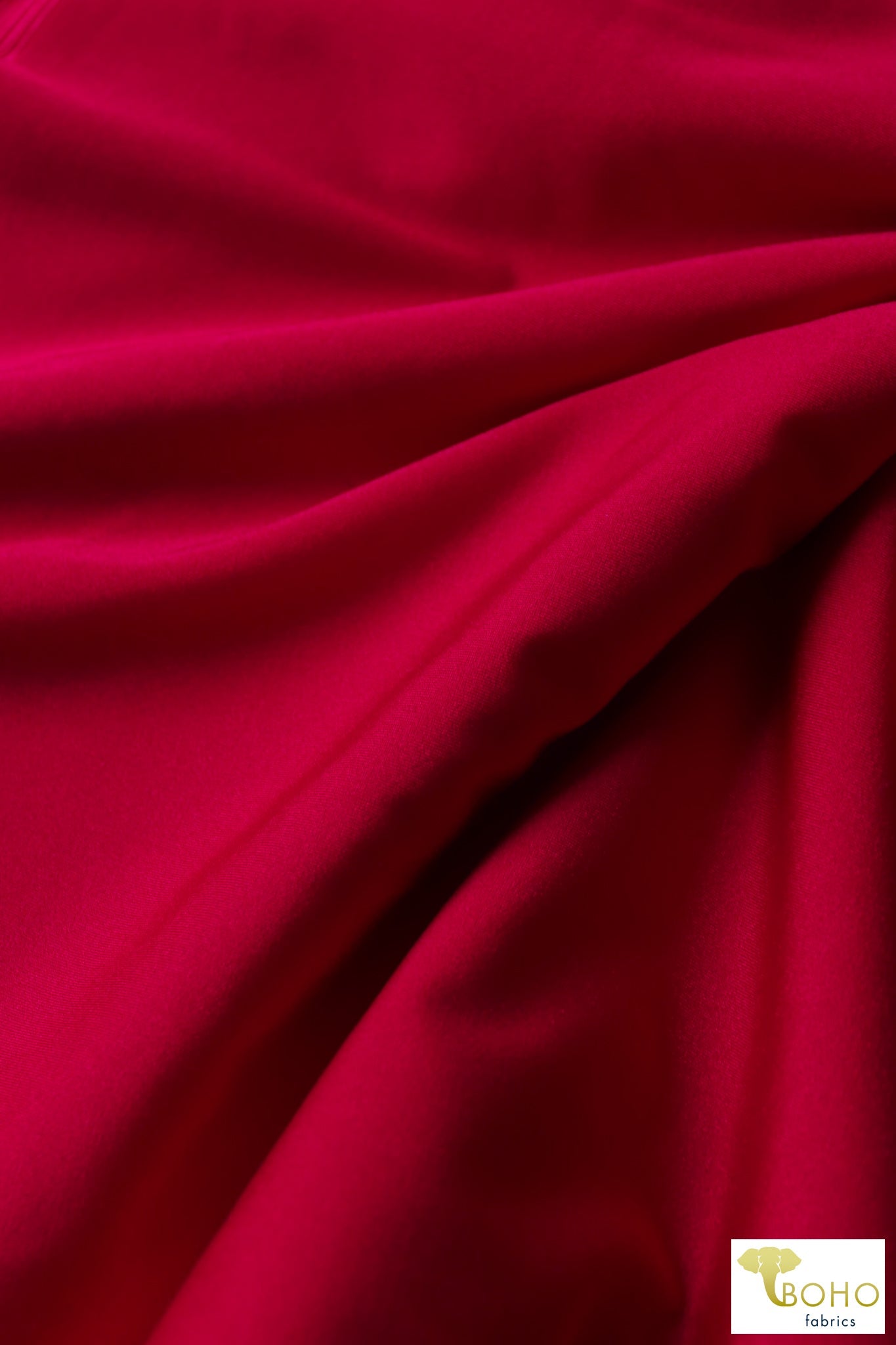 Red Hot! (Shiny) Tricot. S.SWIM-212 - Boho Fabrics