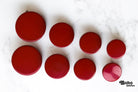 Red, Mod Gambit, Shank Button. Available in 15mm, 18mm, 20mm, 25mm - Boho Fabrics - Buttons & Snaps