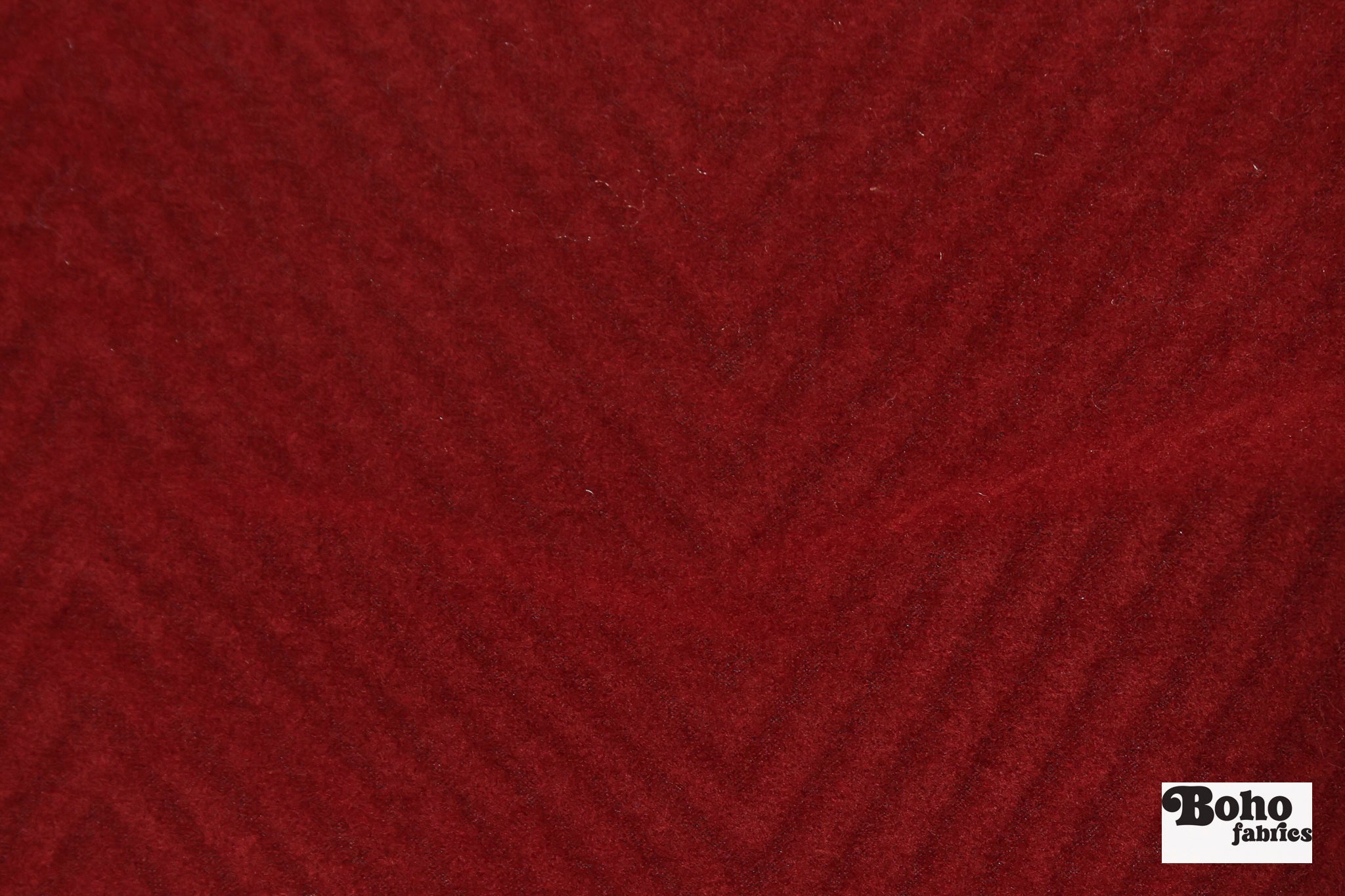 Red Ridge, Embossed Style Wool Knit Fabric - Boho Fabrics - Wool Knit