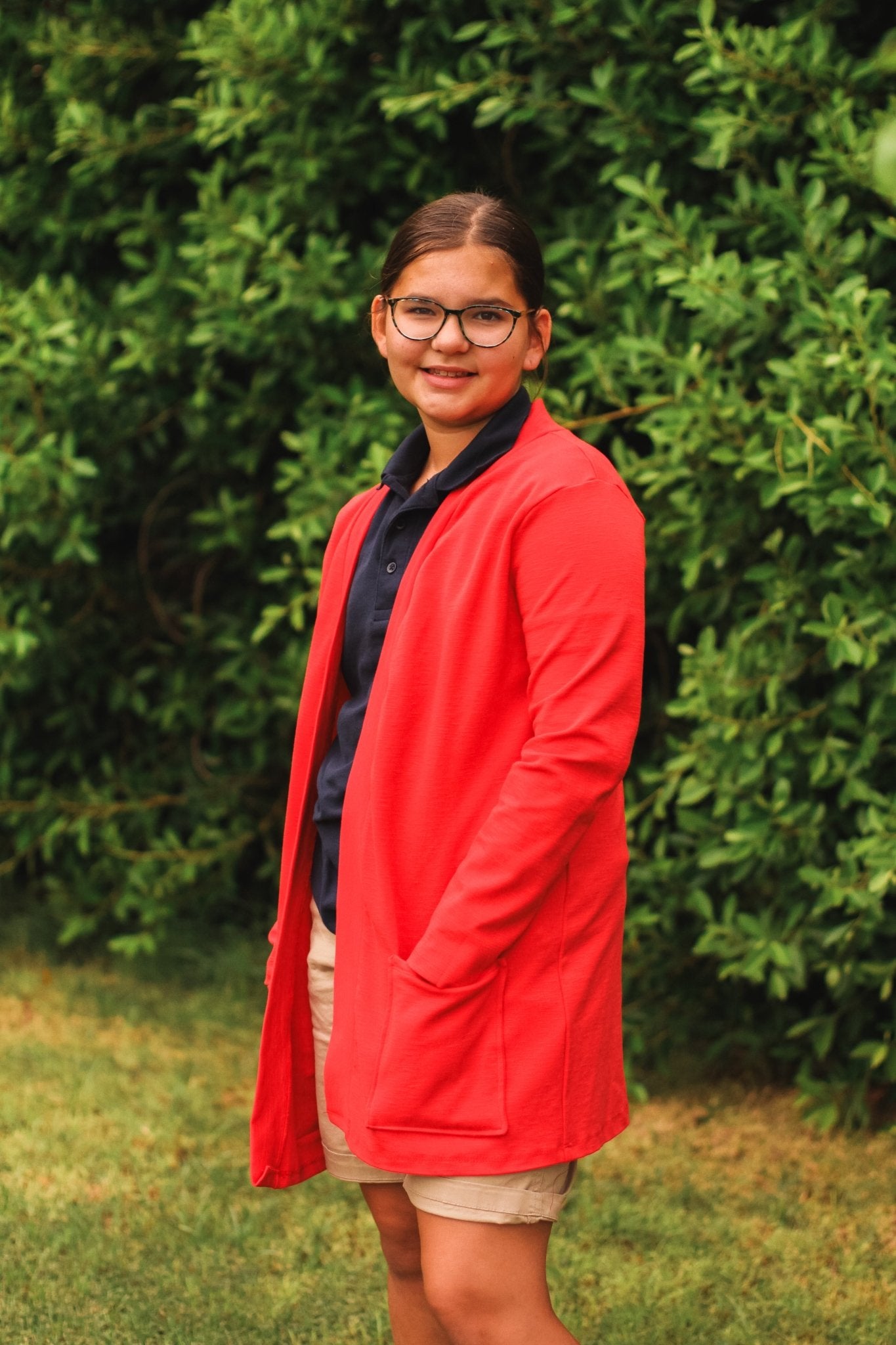 Red Slub, Ponte Knit - Boho Fabrics - Ponte Solid, Knit Fabric