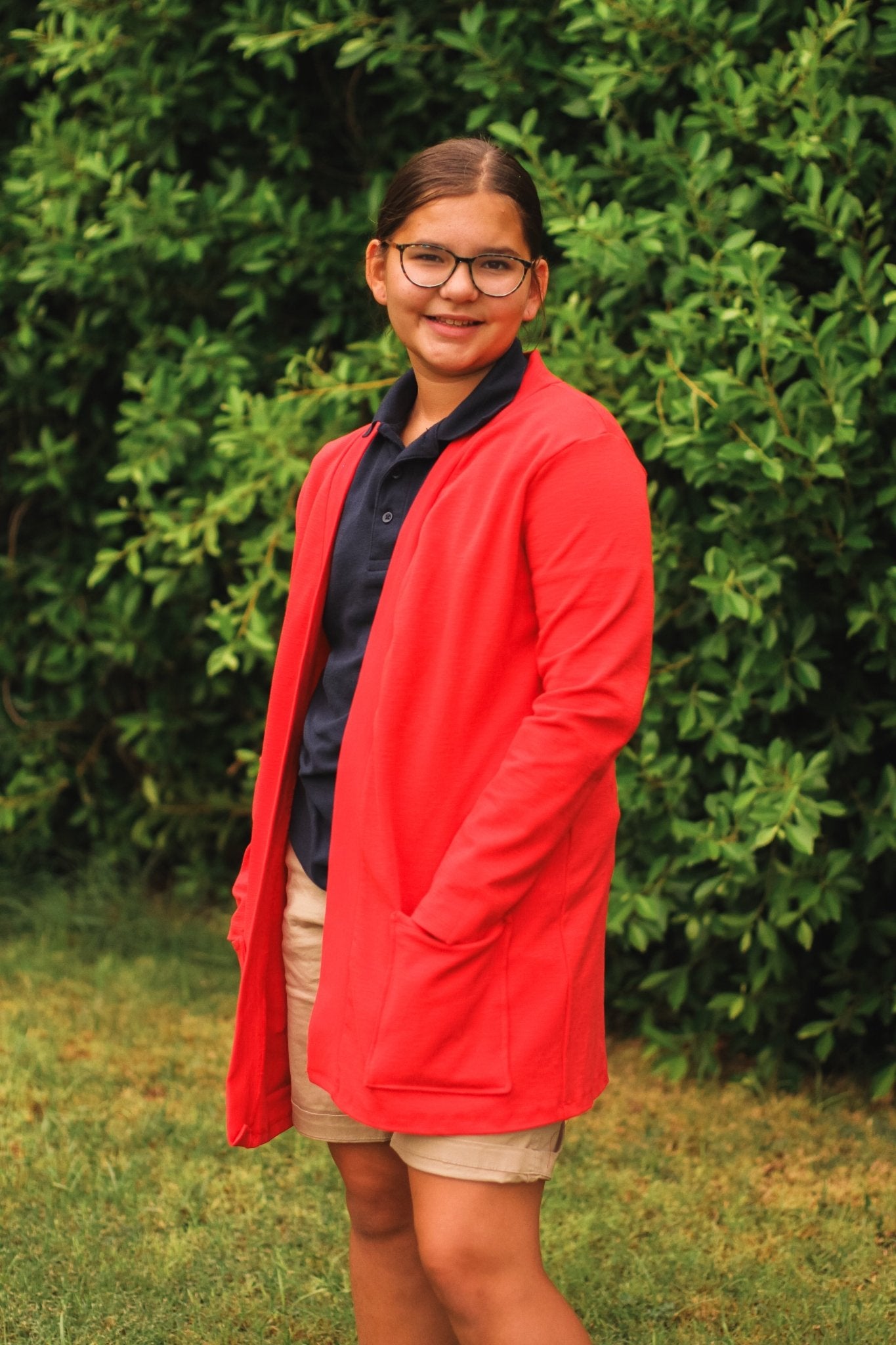 Red Slub, Ponte Knit - Boho Fabrics - Ponte Solid, Knit Fabric