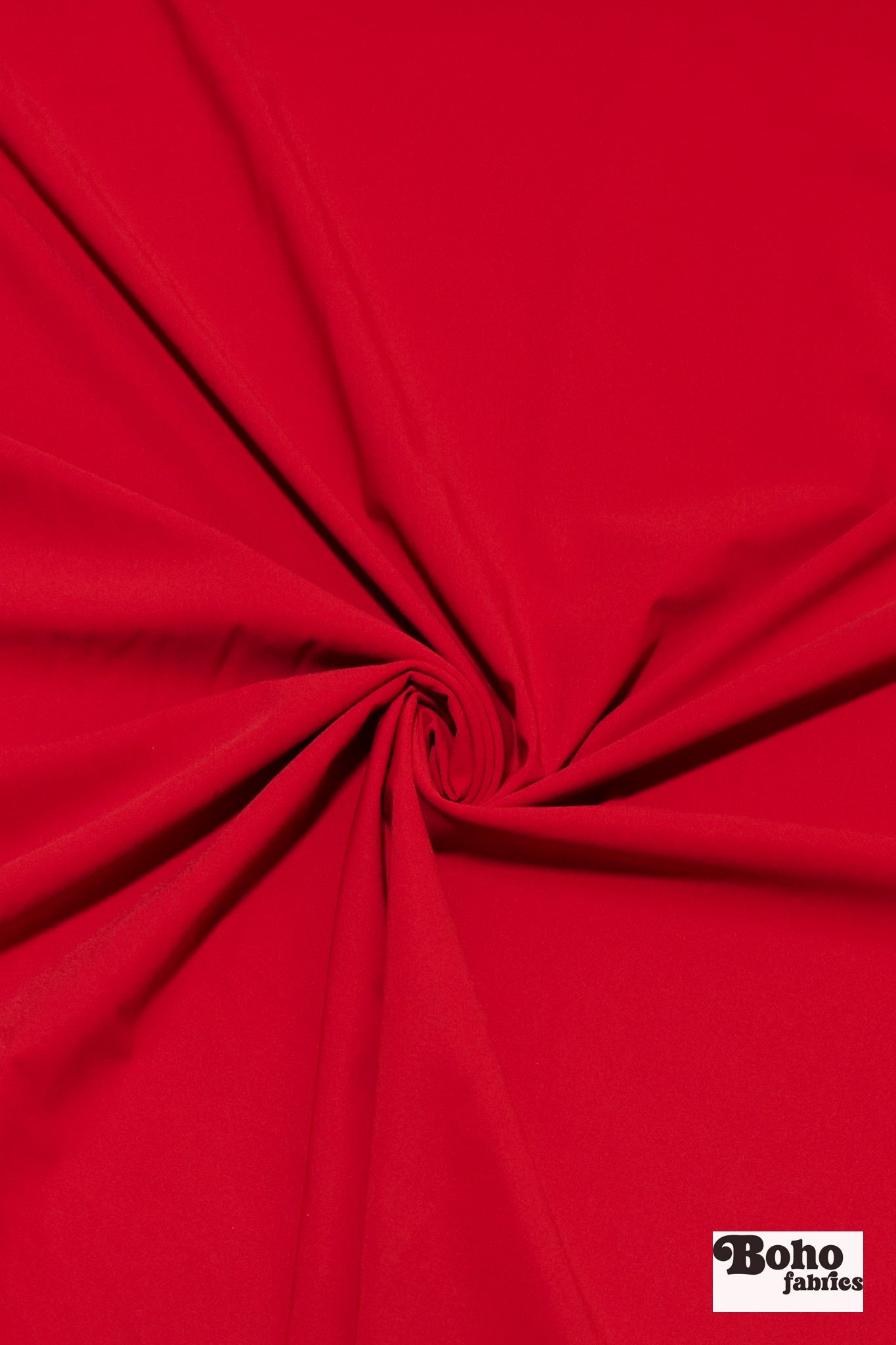 Red, Solid Athletic Knit Fabric - Boho Fabrics - Athletic Knit Fabric