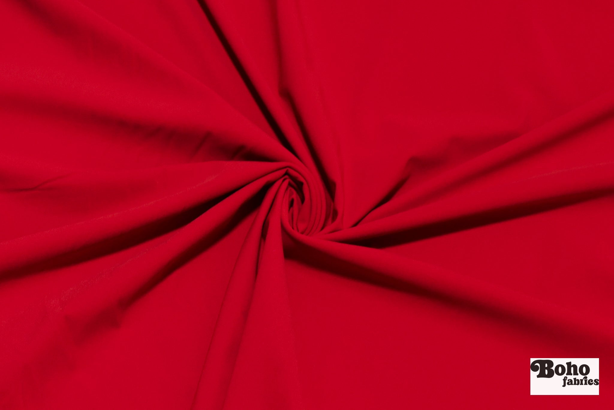 Red, Solid Athletic Knit Fabric - Boho Fabrics - Athletic Knit Fabric