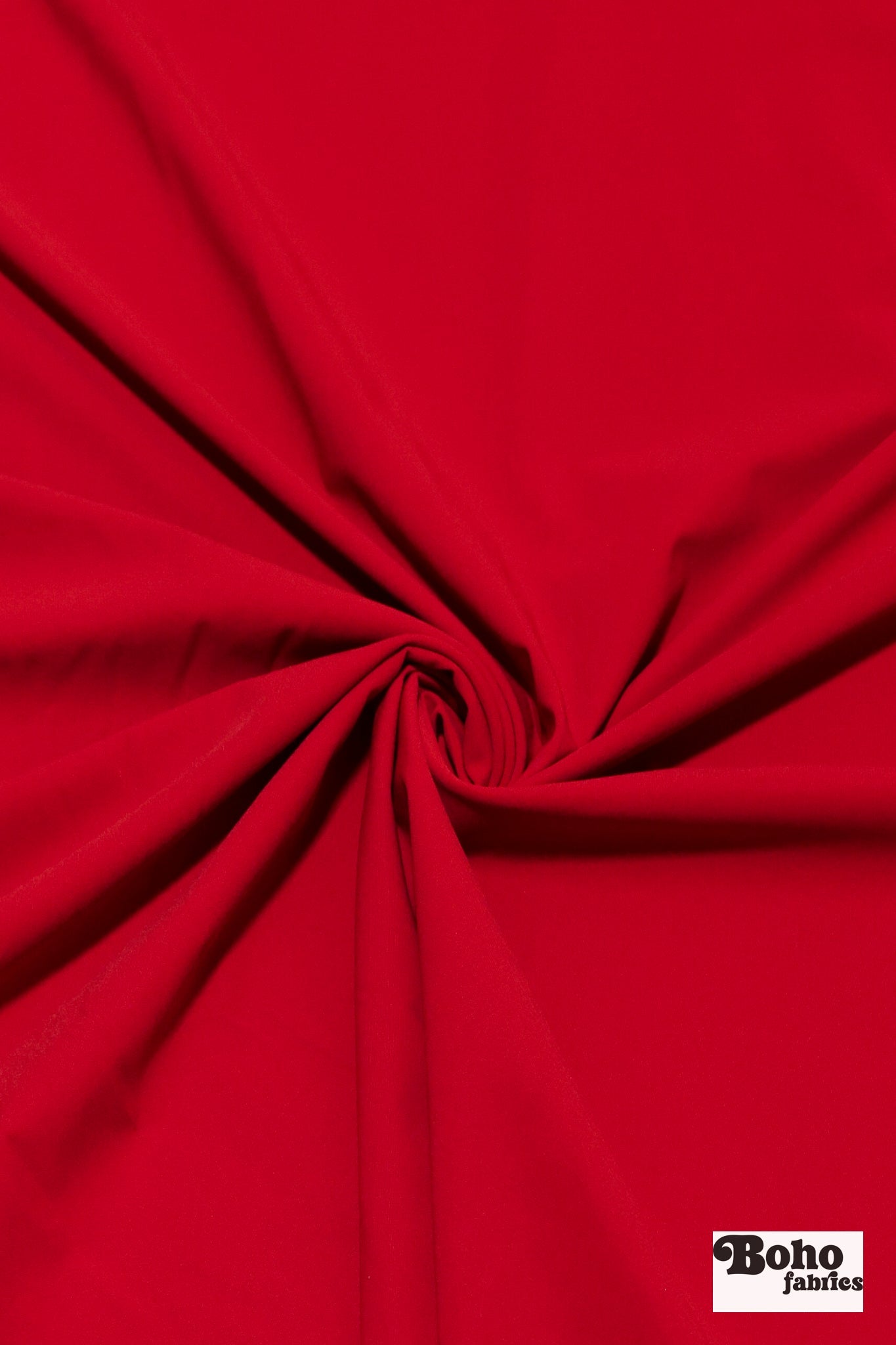 Red, Solid Athletic Knit Fabric - Boho Fabrics - Athletic Knit Fabric