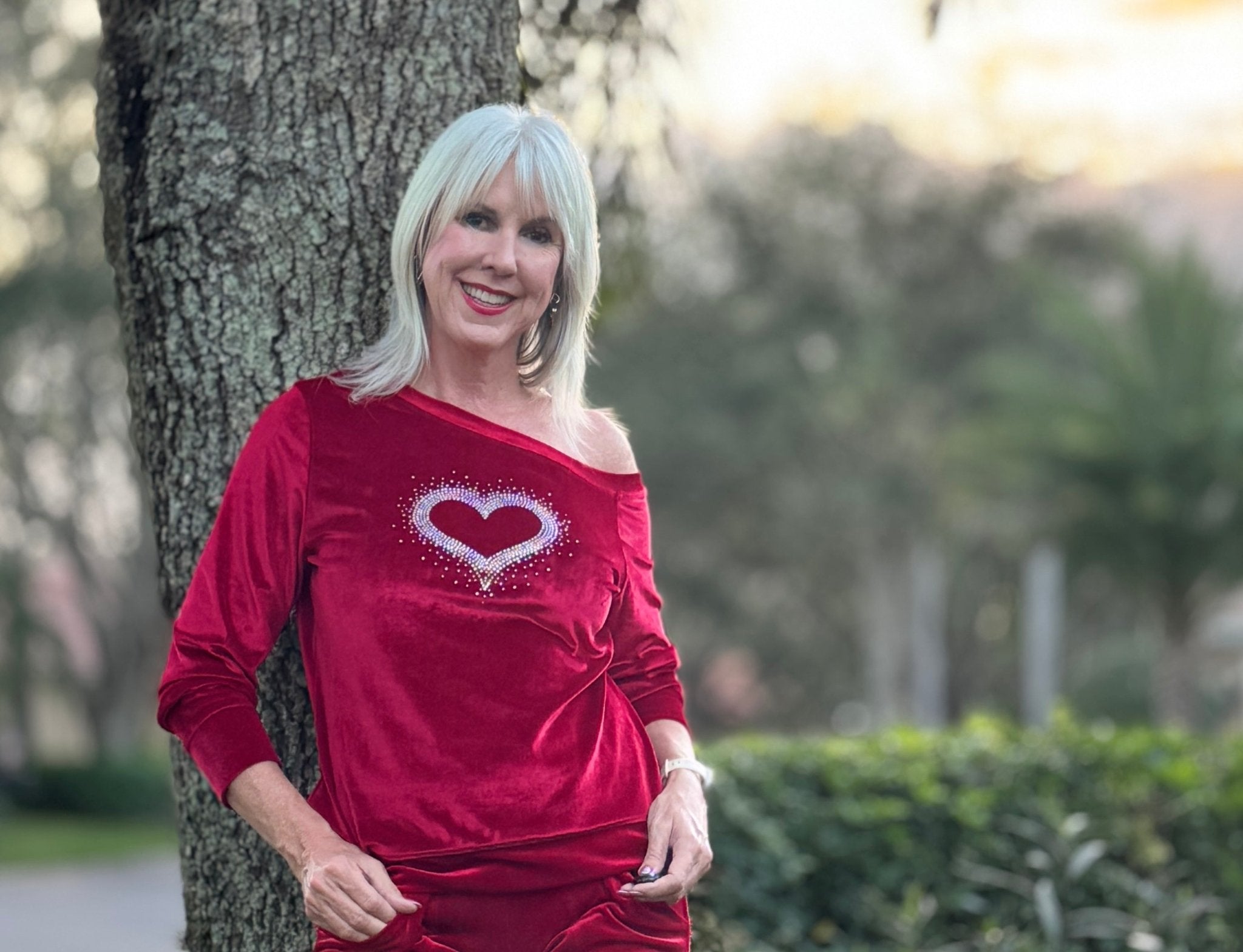 Red, Stretch Velvet Knit Fabric - Boho Fabrics - Stretch Velvet Knit Fabric