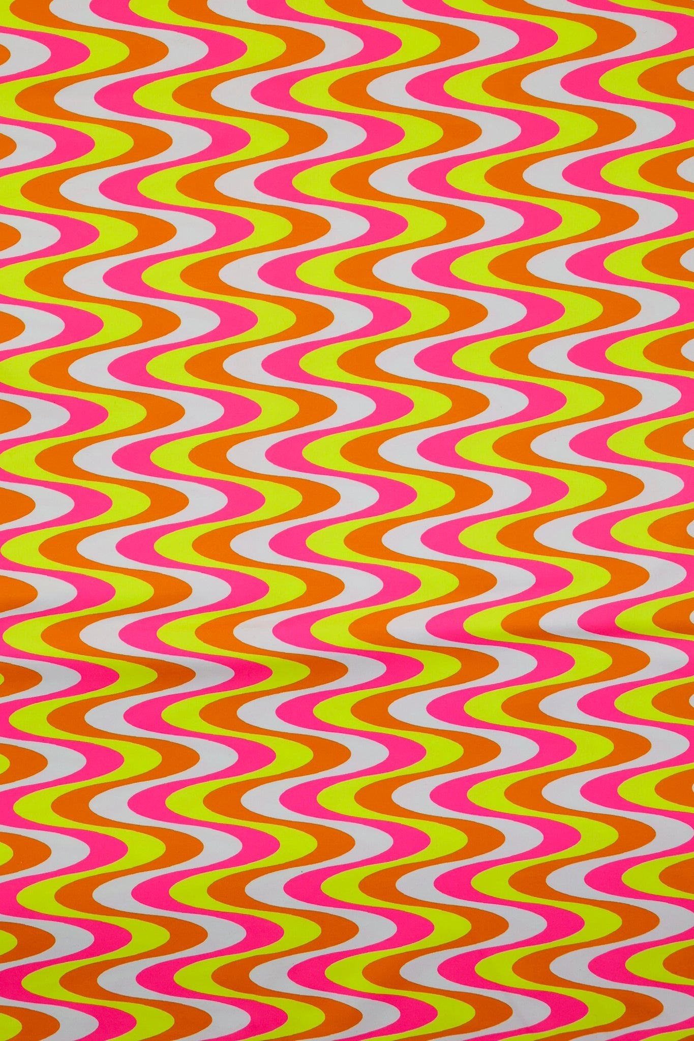 Retro Neon, Printed Athletic Knit Fabric - Boho Fabrics - Athletic Knit Fabric