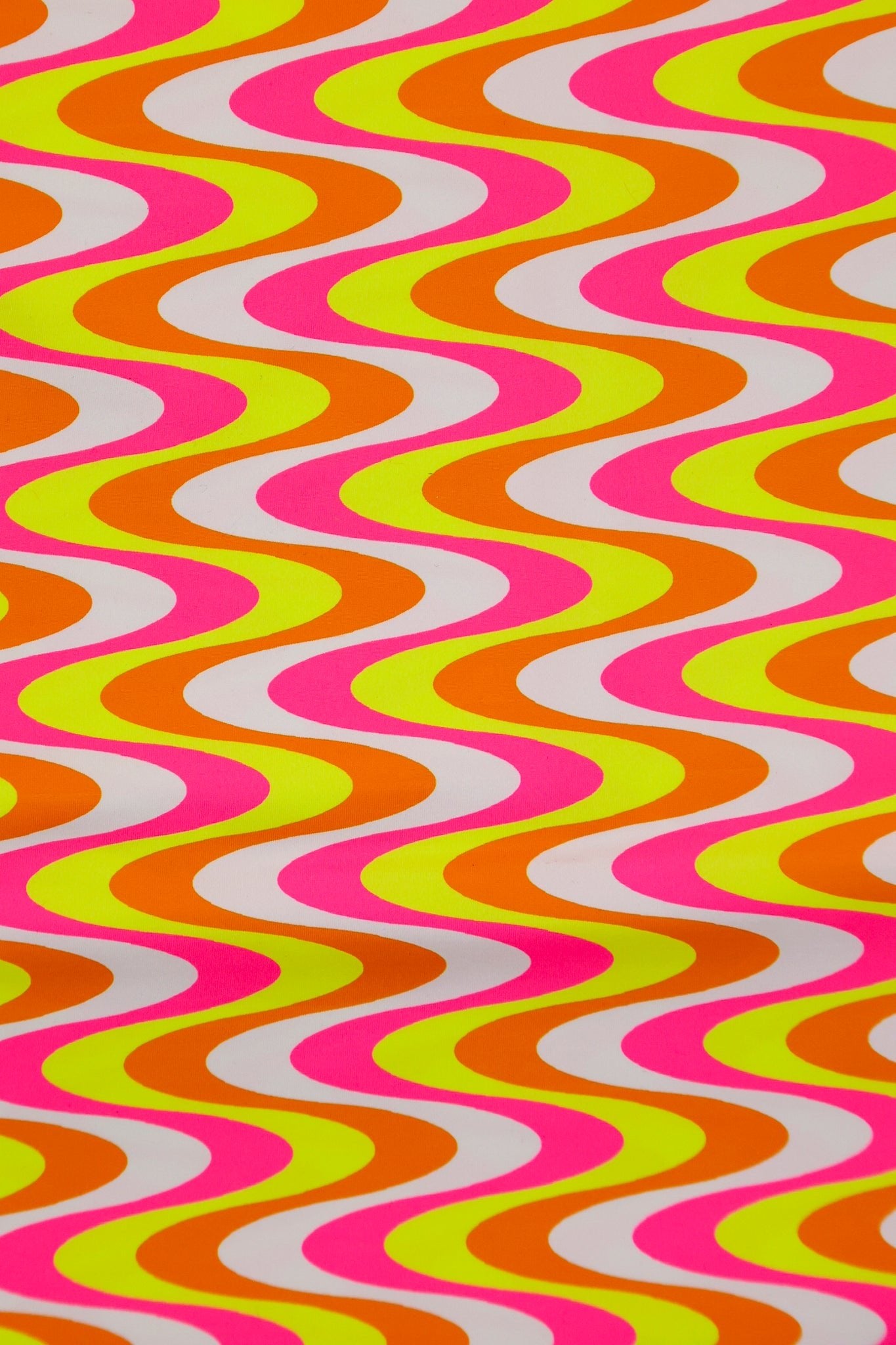 Retro Neon, Printed Athletic Knit Fabric - Boho Fabrics - Athletic Knit Fabric