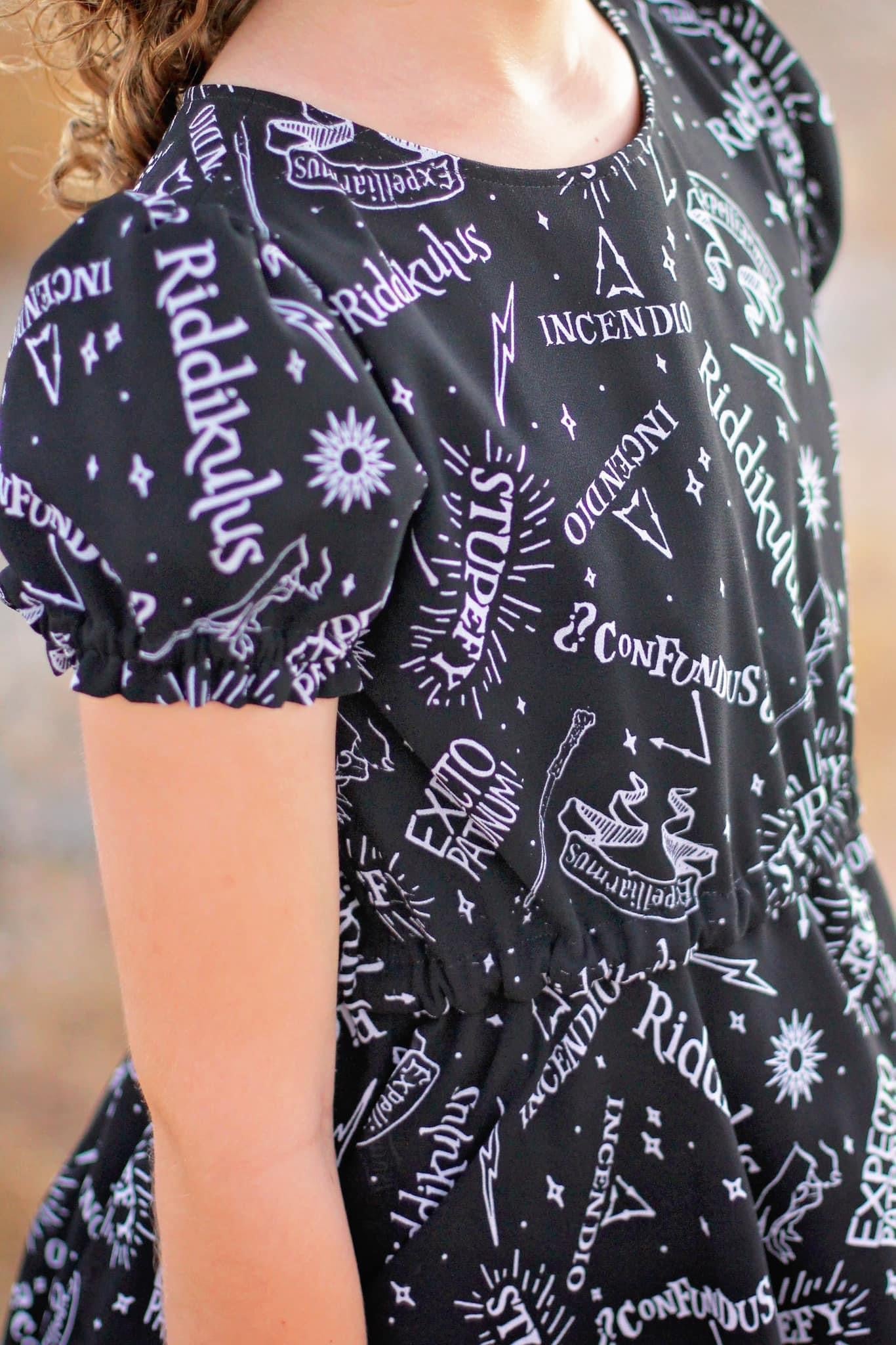 Riddikulus Poly Chiffon Woven Print Fabric - Boho Fabrics - Chiffon, Woven