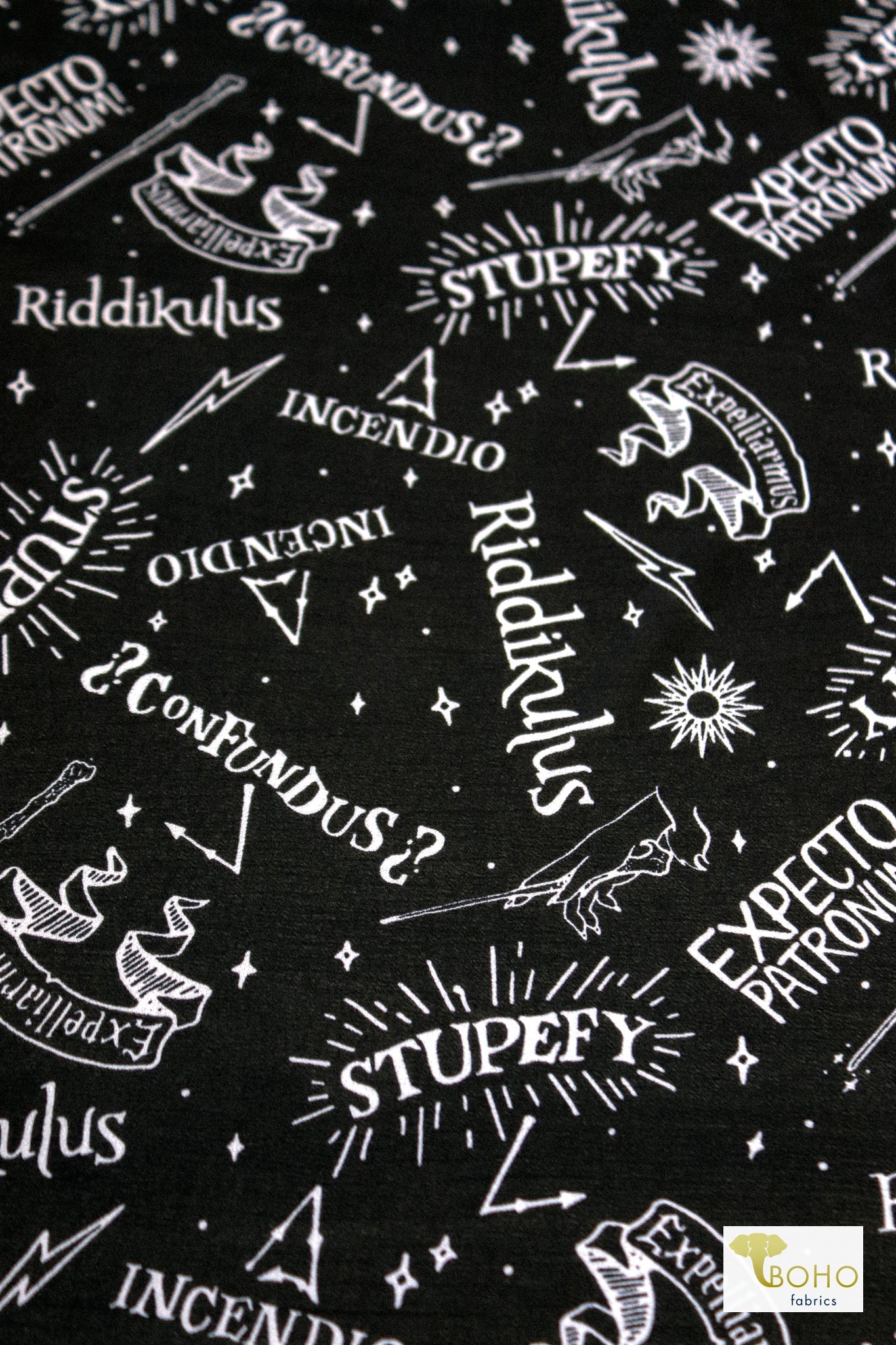 Riddikulus Poly Chiffon Woven Print Fabric - Boho Fabrics