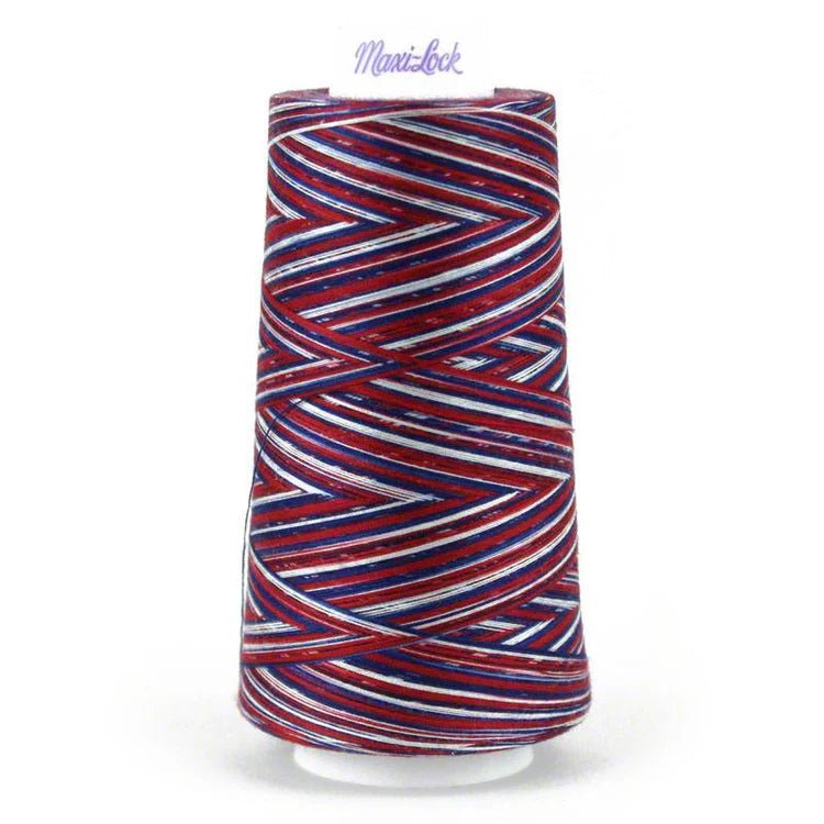 Rocket Pop – 3,000 yd Maxi - Lock Variegated Serger Thread - Boho Fabrics - Thread