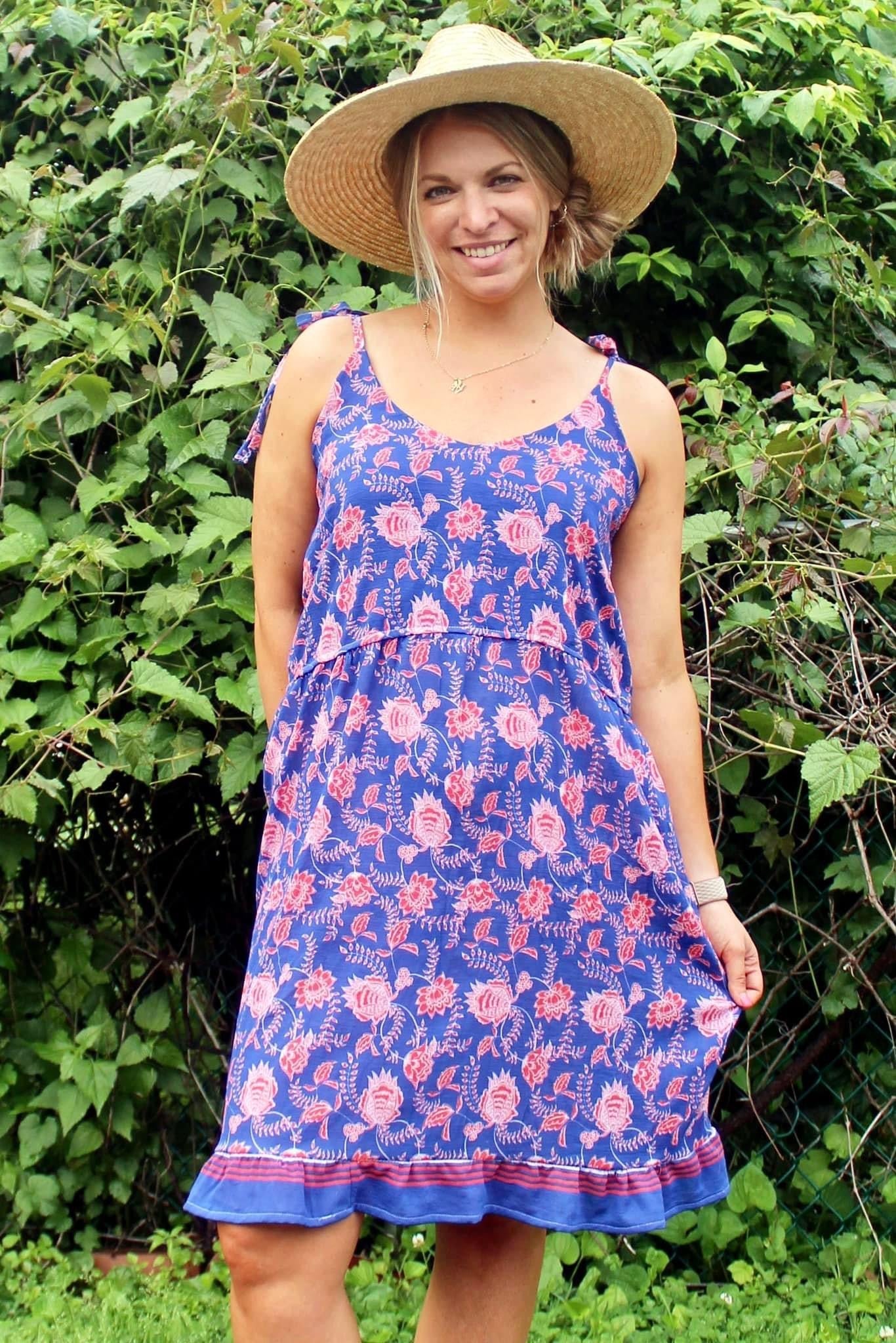 Rococo Panels in Blue 37". Cotton Woven Fabric . WVP-245-BLU - Boho Fabrics